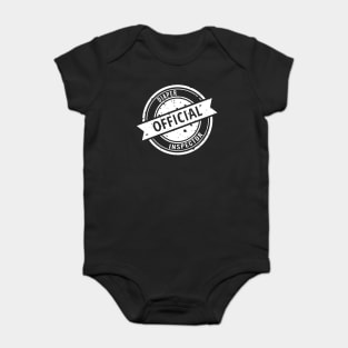 OFFICIAL DIAPER INSPECTOR stamp logo ABDL Design Baby Bodysuit